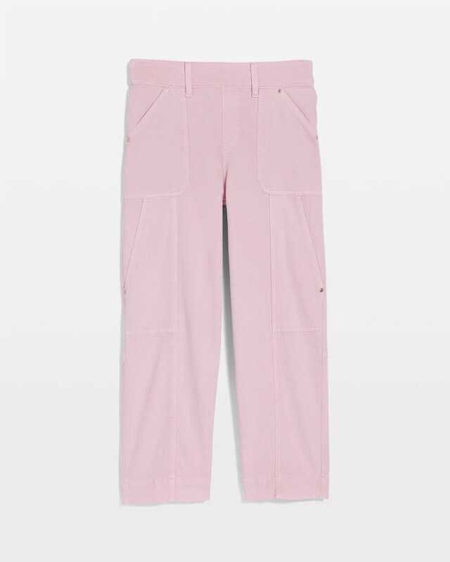 Utility Wide Pull-On Cropped Jeans - image 5